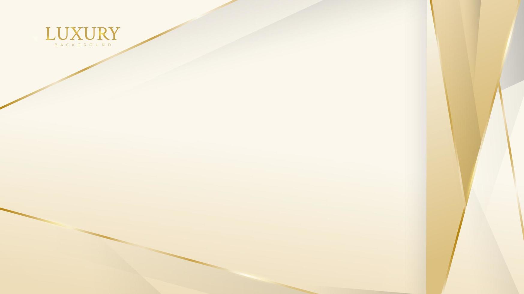 sfondo geometrico astratto con design color oro nel concept design di lusso vettore