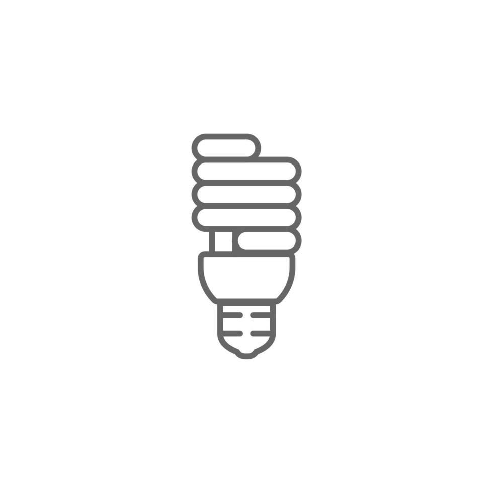 semplice icona della lampadina per l'illuminazione vettore