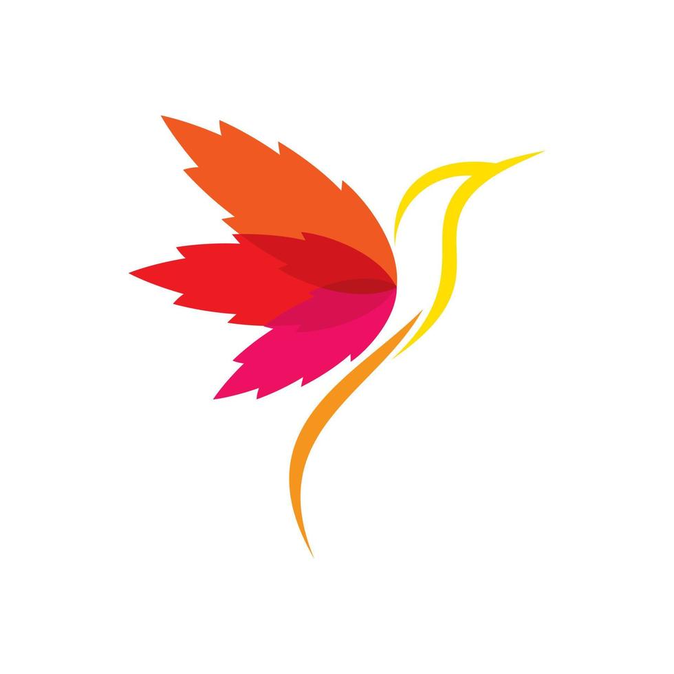 modello di vettore di logo uccello creativo