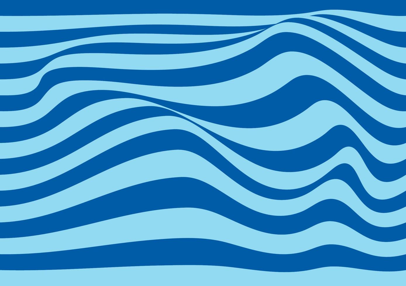 strisce blu astratte arte ottica modello d'onda linee sfondo vettore