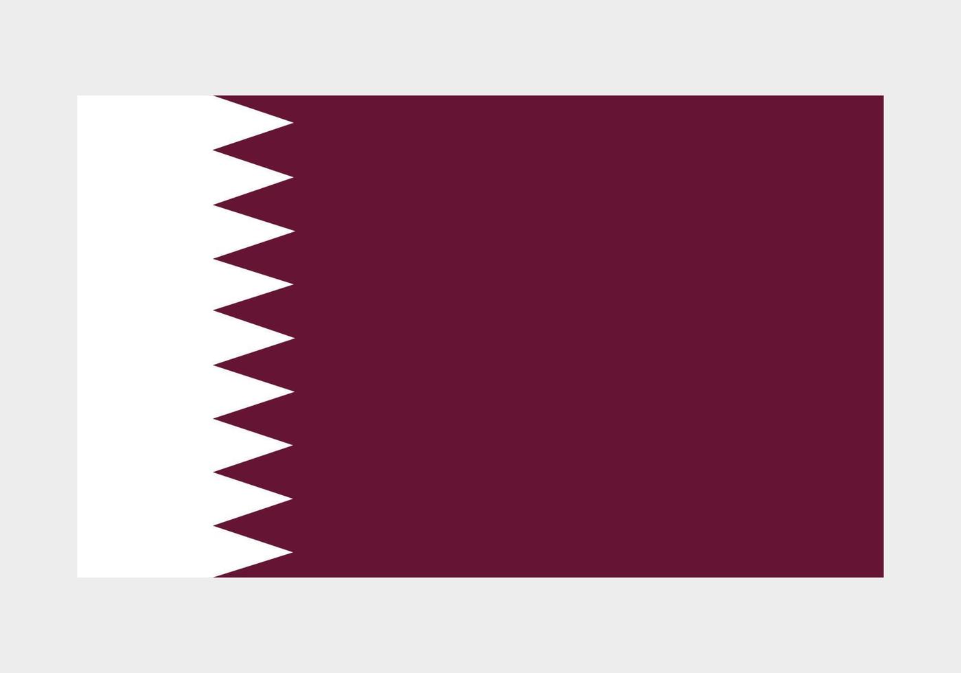 illustrazione disegnata a mano di stile della bandiera del qatar dipinta a pennello con un effetto grunge e acquerello. vettore