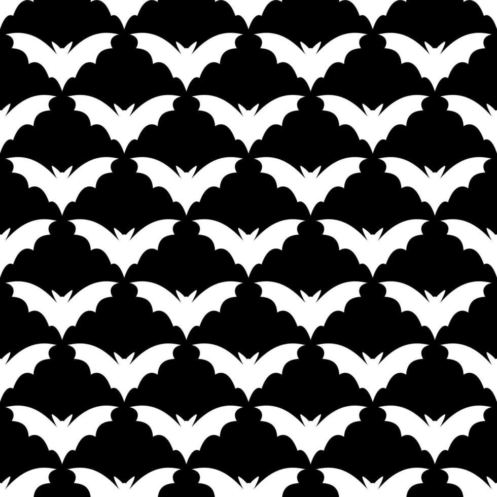modello senza cuciture pipistrello. pipistrello - logo vettoriale, illustrazione piatta isolare. chirotteri, mammiferi volanti. elemento di design di halloween vettore