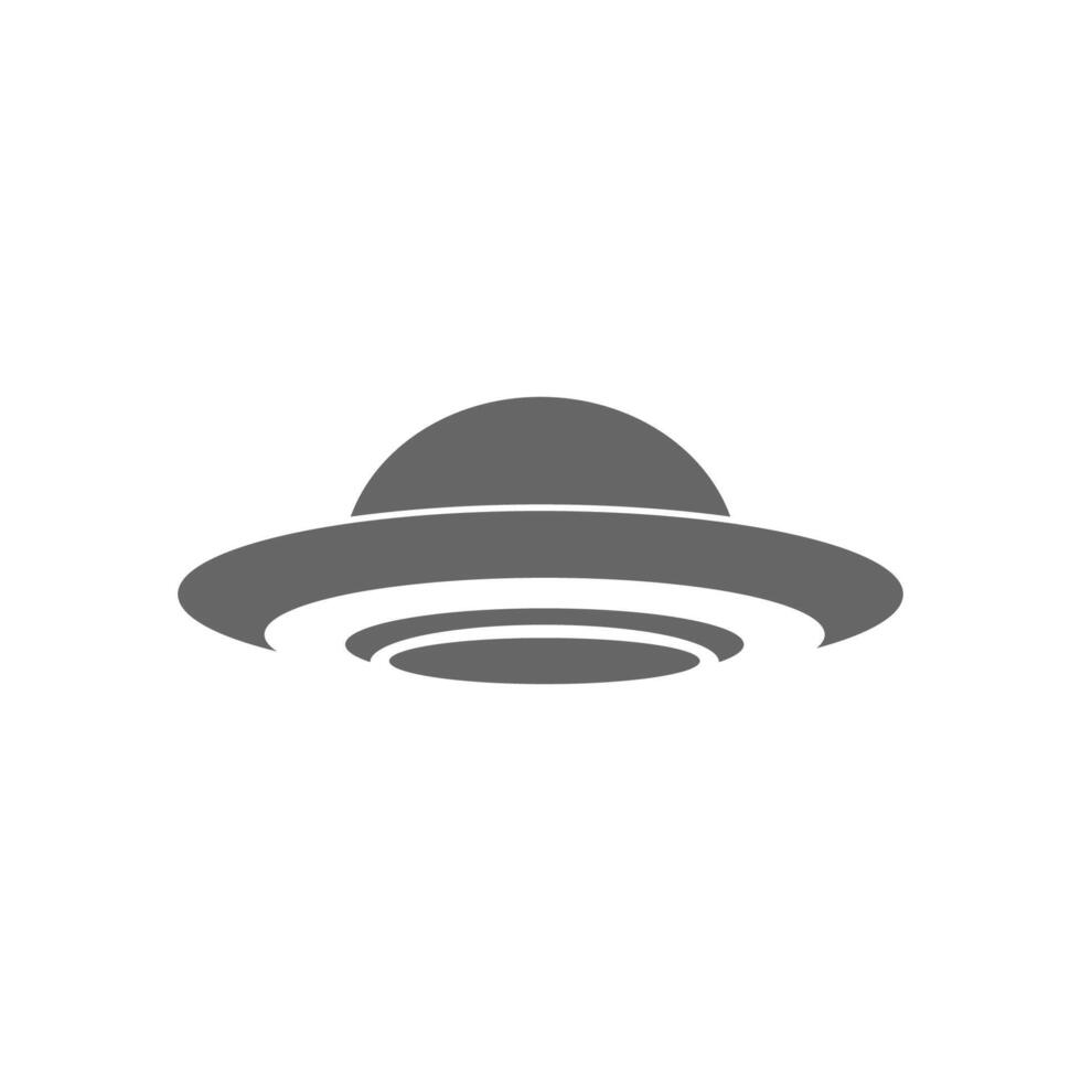 vettore del modello dell'illustrazione del design dell'icona del logo ufo