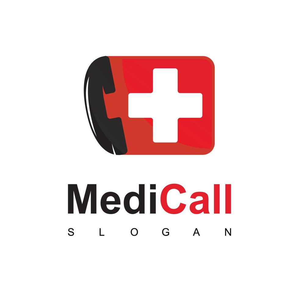 modello di progettazione del logo medico, consulenza sanitaria, simbolo del colloquio medico vettore