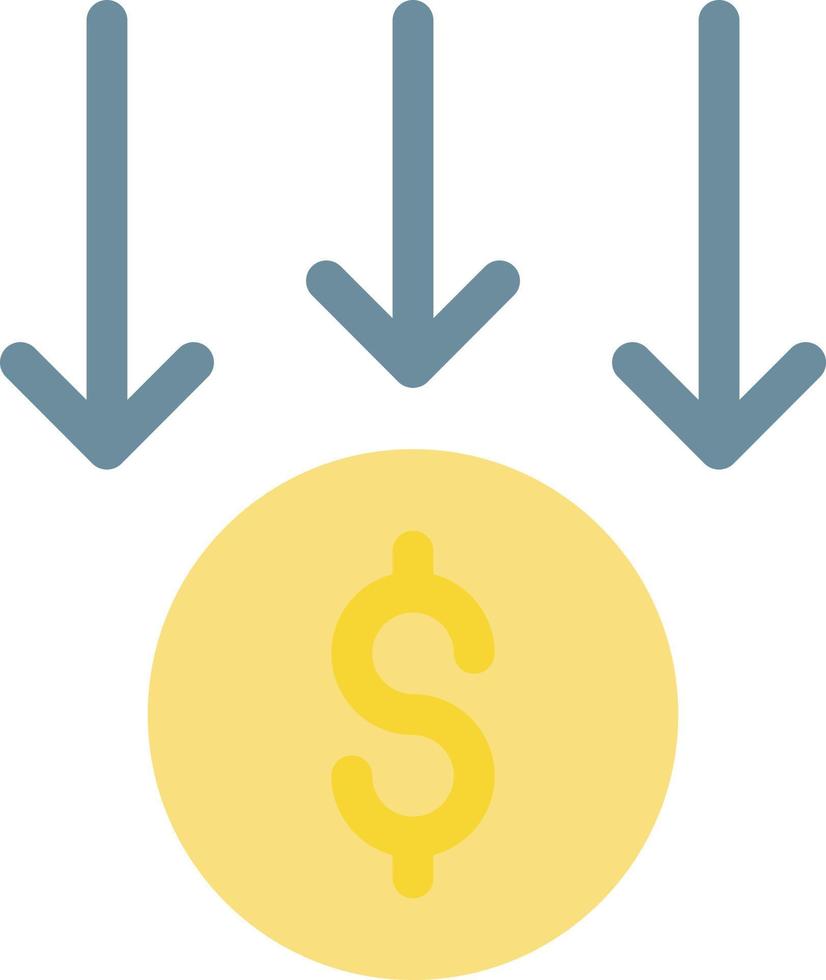 illustrazione vettoriale del dollaro su uno sfondo. simboli di qualità premium. icone vettoriali per il concetto e la progettazione grafica.