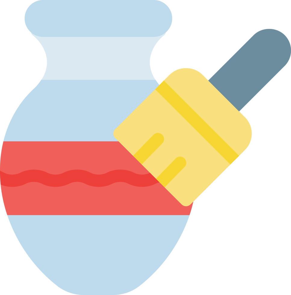 illustrazione vettoriale di pittura a vaso su uno sfondo. simboli di qualità premium. icone vettoriali per il concetto e la progettazione grafica.