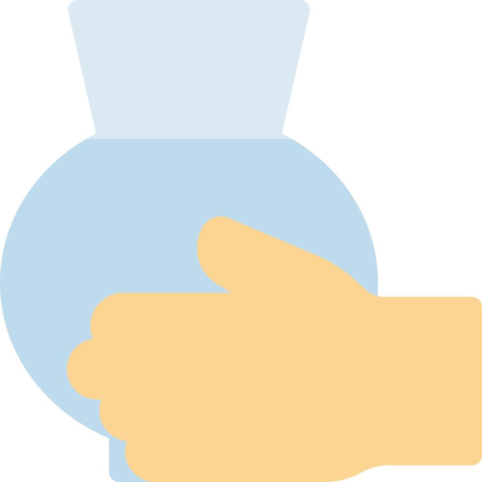 illustrazione vettoriale del vaso della mano su uno sfondo simboli di qualità premium. icone vettoriali per il concetto e la progettazione grafica.