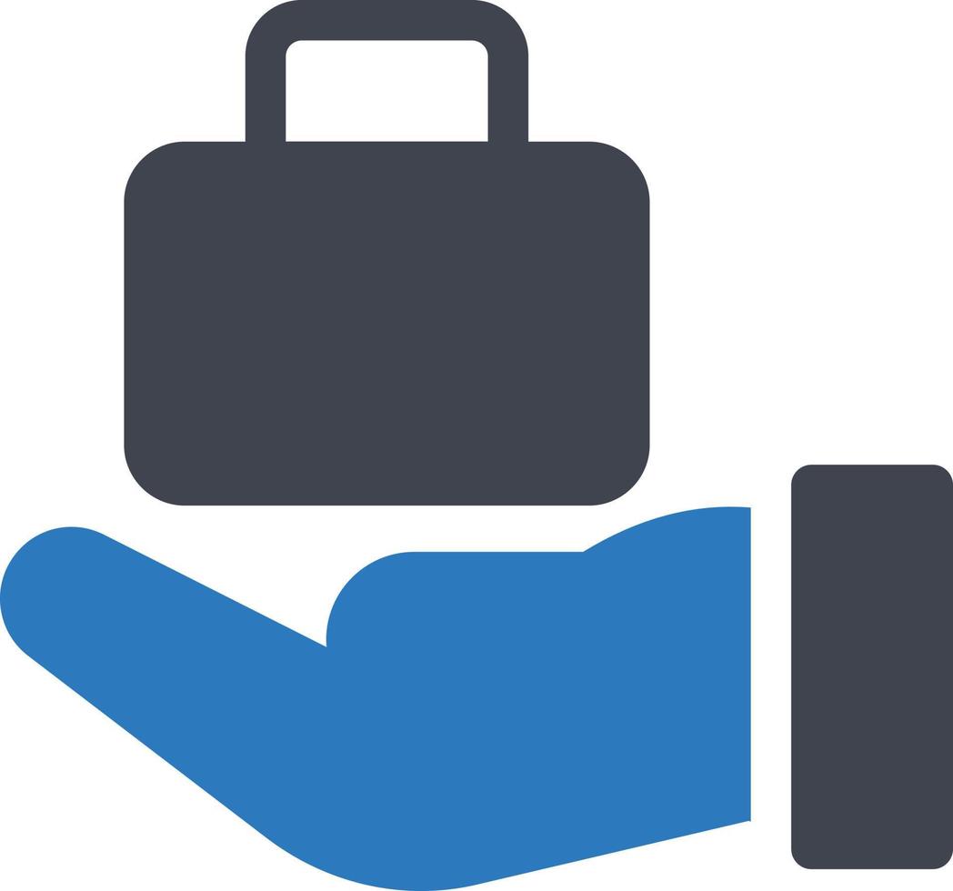 illustrazione vettoriale di cura del portafoglio su uno sfondo. simboli di qualità premium. icone vettoriali per il concetto e la progettazione grafica.