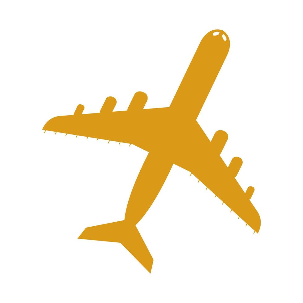 aeroplano illustrato su sfondo bianco vettore