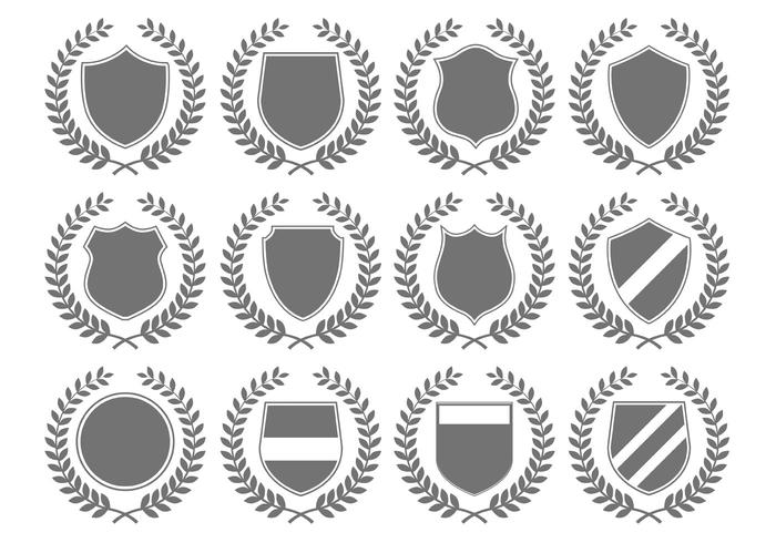 Emblemi di stemma araldico di vettore