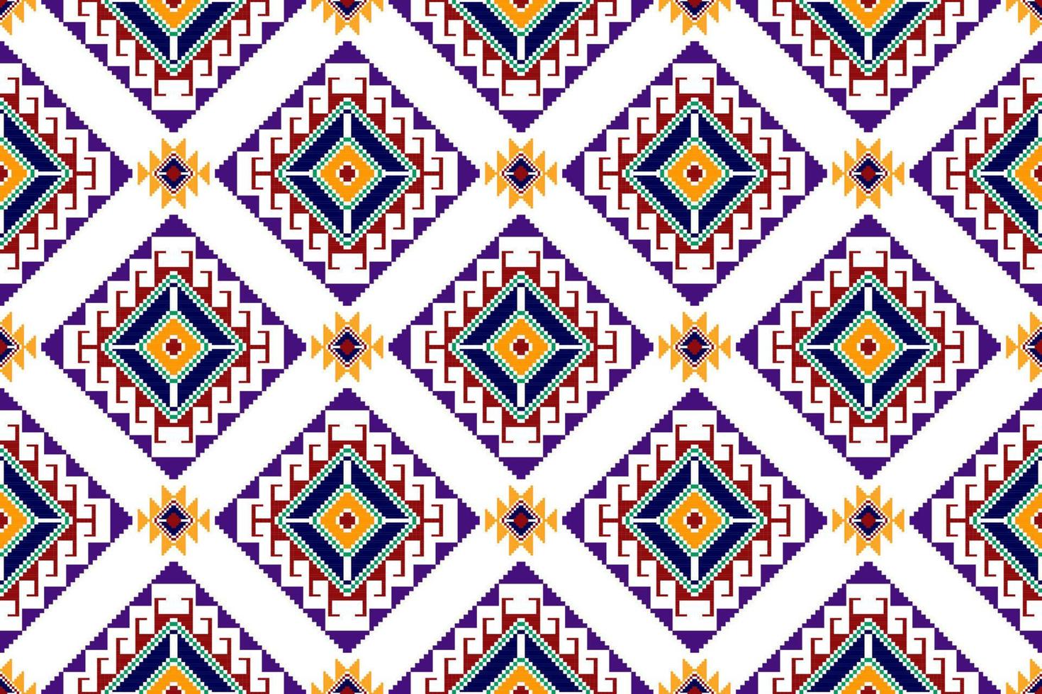 ikat astratto geometrico etnico tessile modello senza cuciture. tappeto in tessuto azteco ornamenti mandala decorazioni tessili carta da parati. vettore di ricamo tradizionale tessile tribale boho nativo della Turchia.