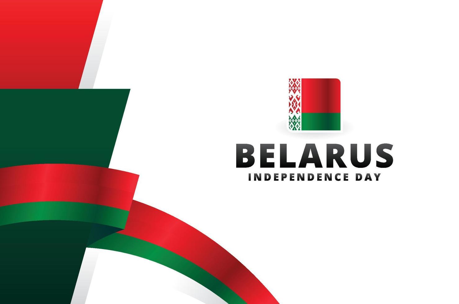 sfondo del design del giorno dell'indipendenza della bielorussia per un momento internazionale vettore