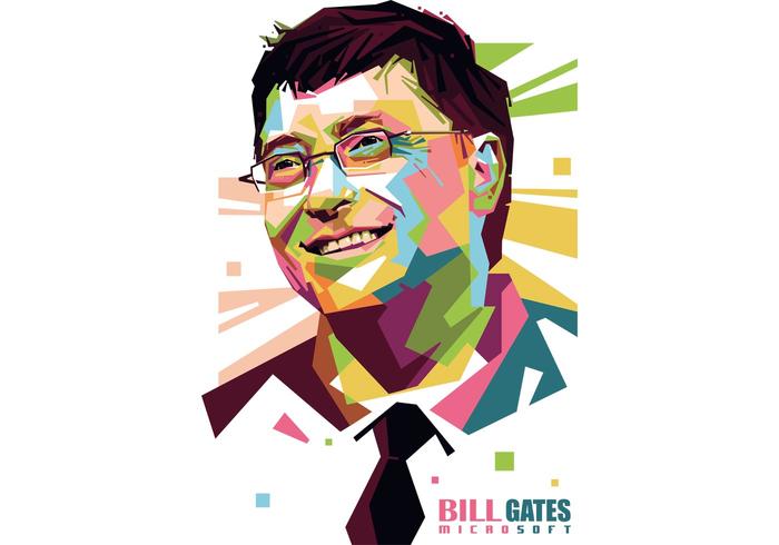 Bill Gates Vector Portrait