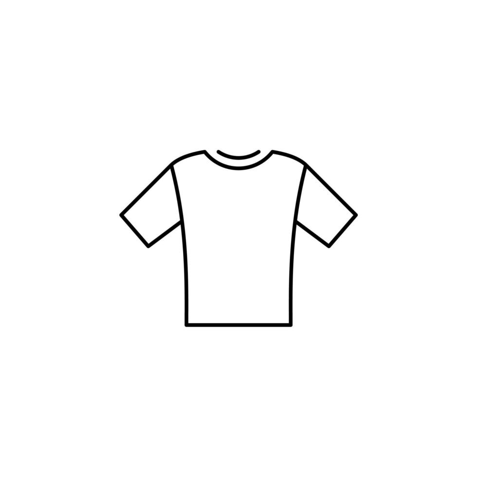 camicia, moda, polo, vestiti icona linea sottile illustrazione vettoriale modello logo. adatto a molti scopi.