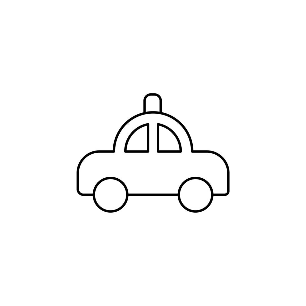 taxi, taxi, viaggi, trasporto icona linea sottile illustrazione vettoriale modello logo. adatto a molti scopi.