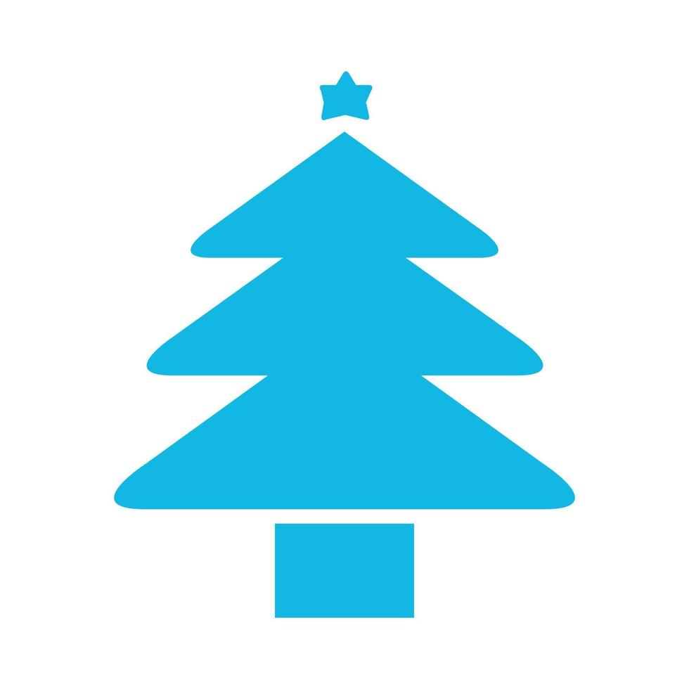 albero di Natale illustrato su sfondo bianco vettore