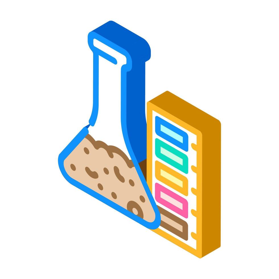acidità dell'icona isometrica della torba illustrazione vettoriale