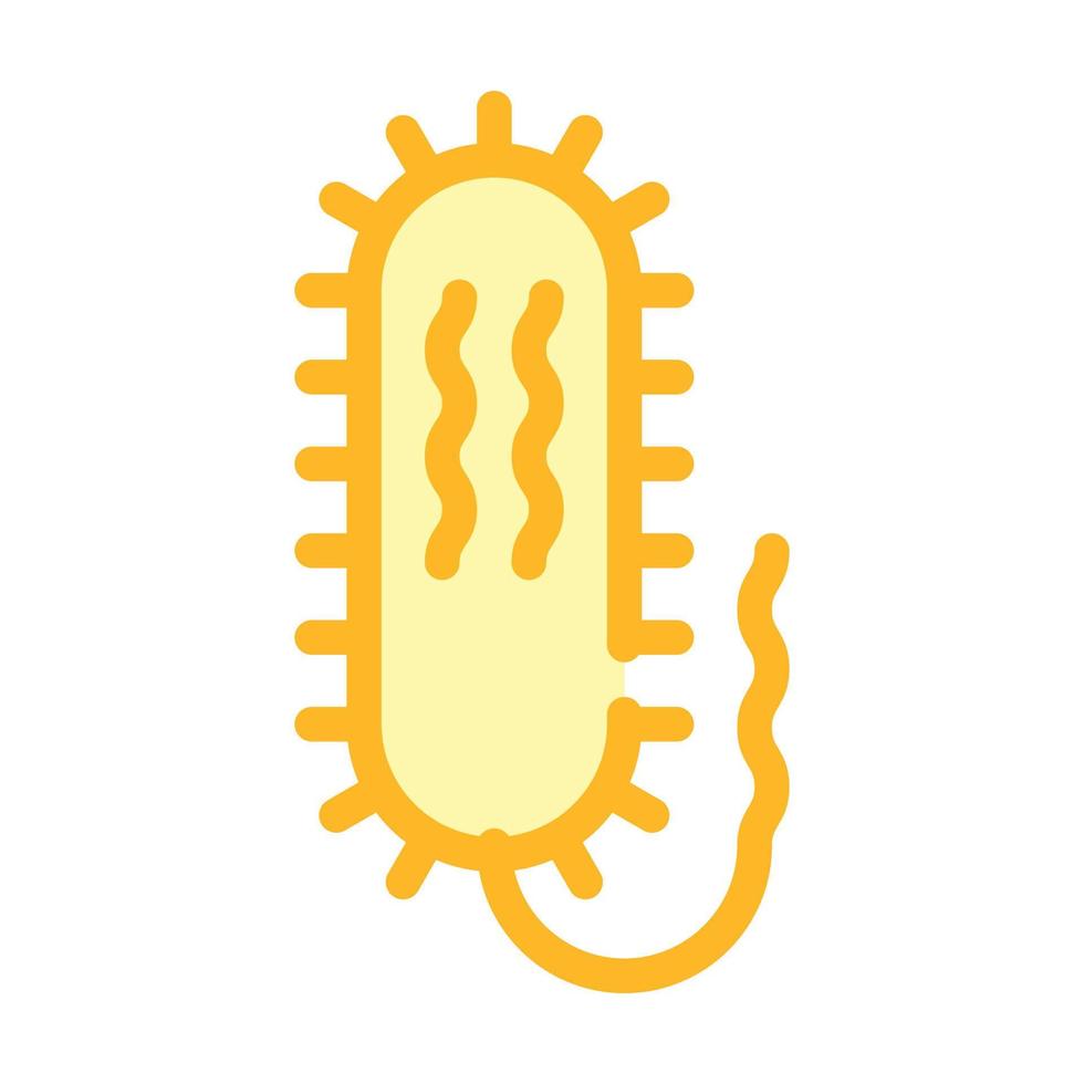 illustrazione isolata del vettore dell'icona del colore del vibrio cholerae