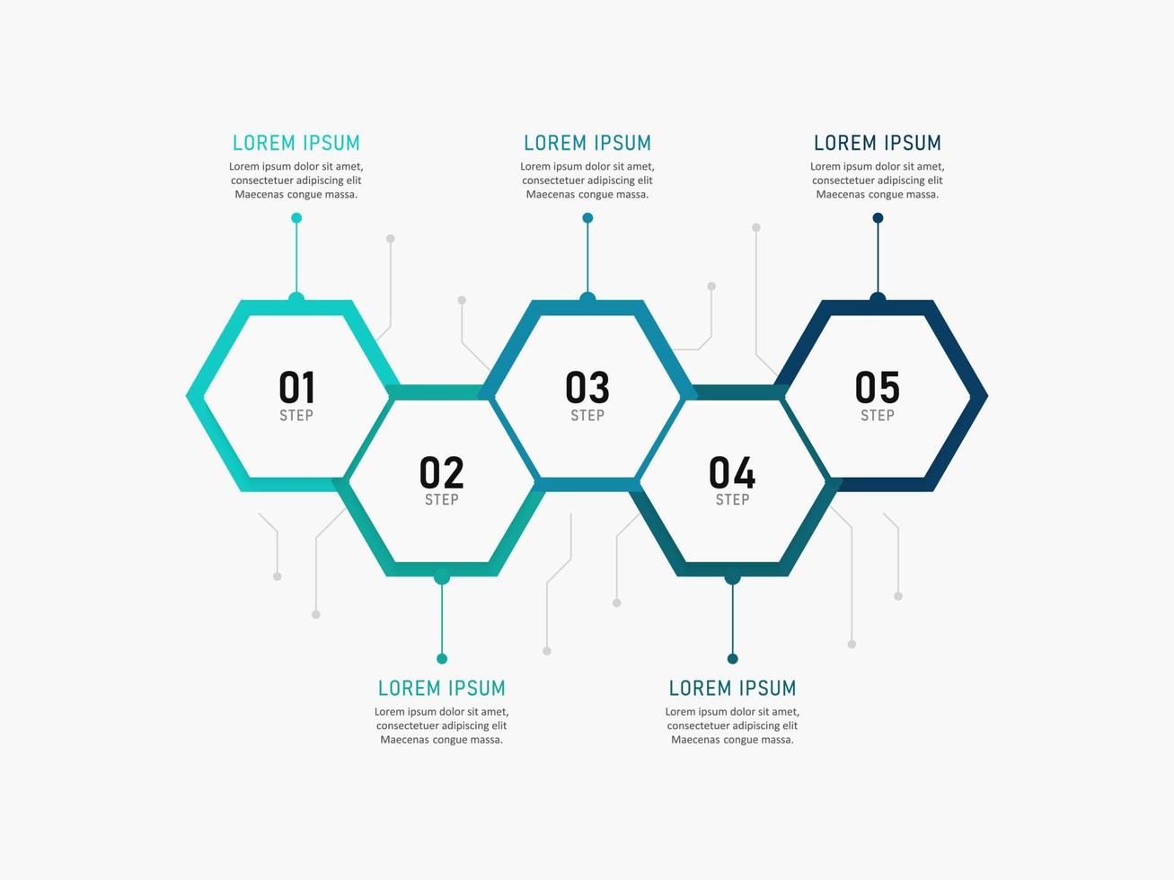 modello di progettazione di etichetta infografica vettoriale con icone e 5 opzioni o passaggi. può essere utilizzato per diagramma di processo, presentazioni, layout del flusso di lavoro, banner, diagramma di flusso, grafico informativo.