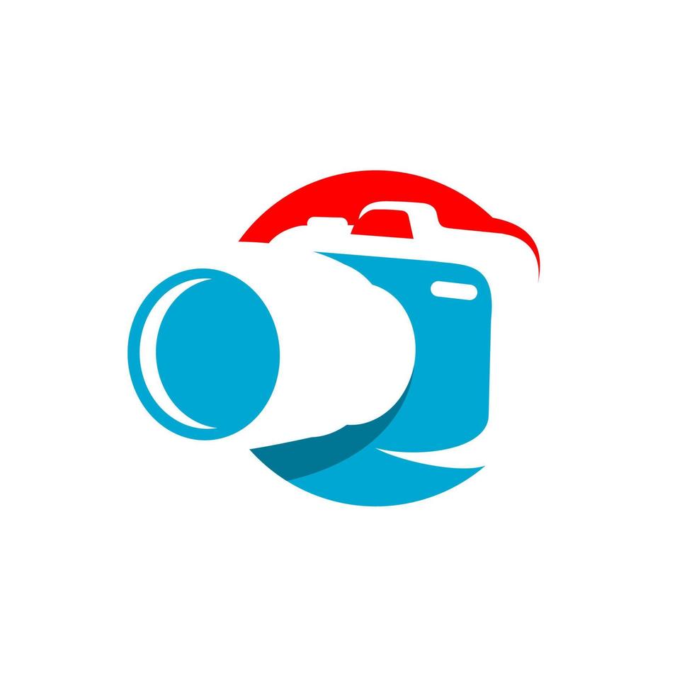 logo della fotocamera semplice vettore