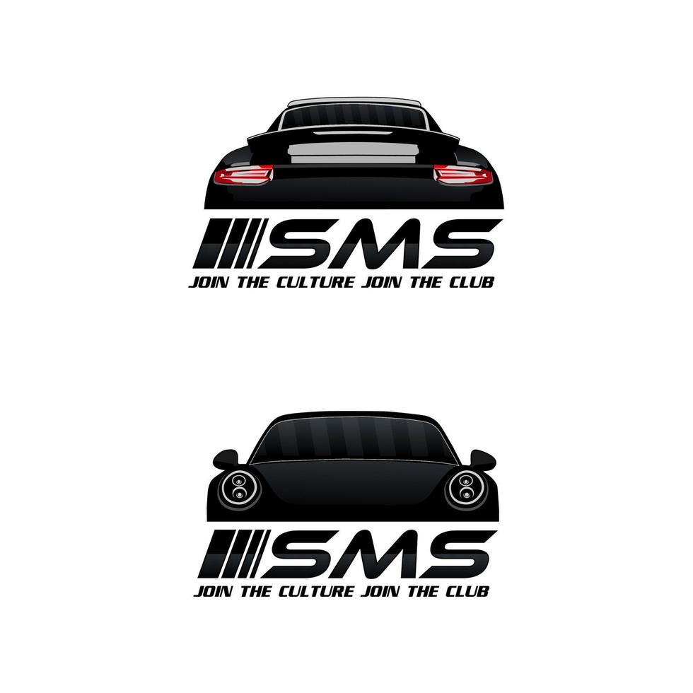 vettore logo autoclub sportivo