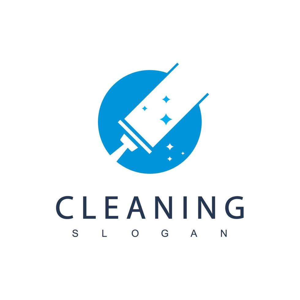 modello di progettazione logo servizio di pulizia vettore