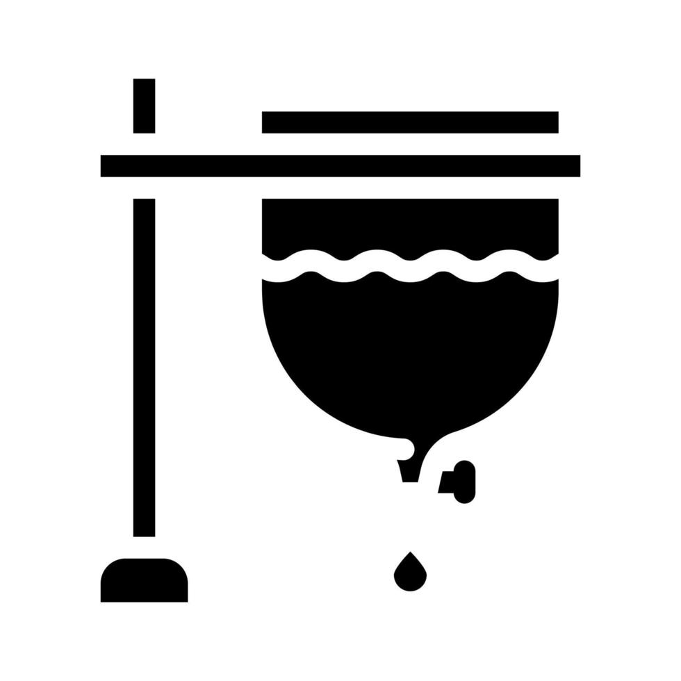 illustrazione vettoriale dell'icona del glifo dell'orologio di Archimede