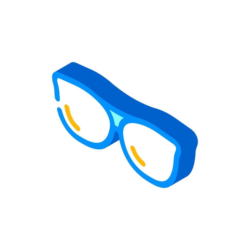 illustrazione vettoriale dell'icona isometrica degli occhiali