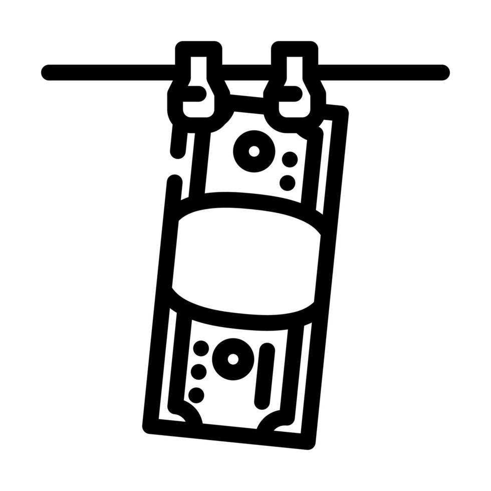 illustrazione vettoriale dell'icona della linea riciclata