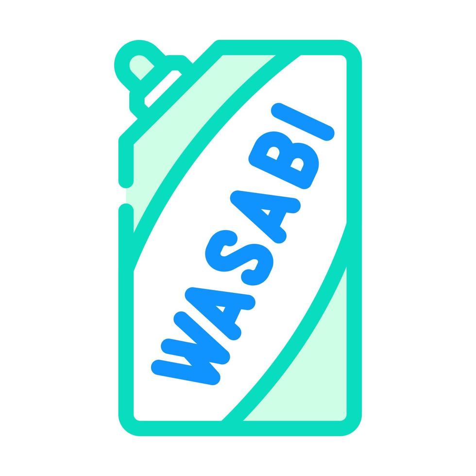 pacchetto wasabi icona colore illustrazione vettoriale