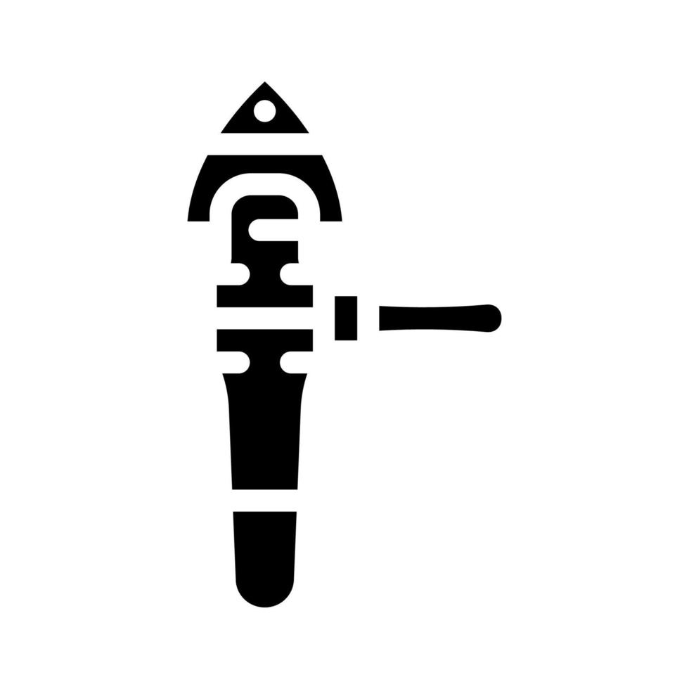 strumento di rinnovamento icona glifo illustrazione vettoriale nera