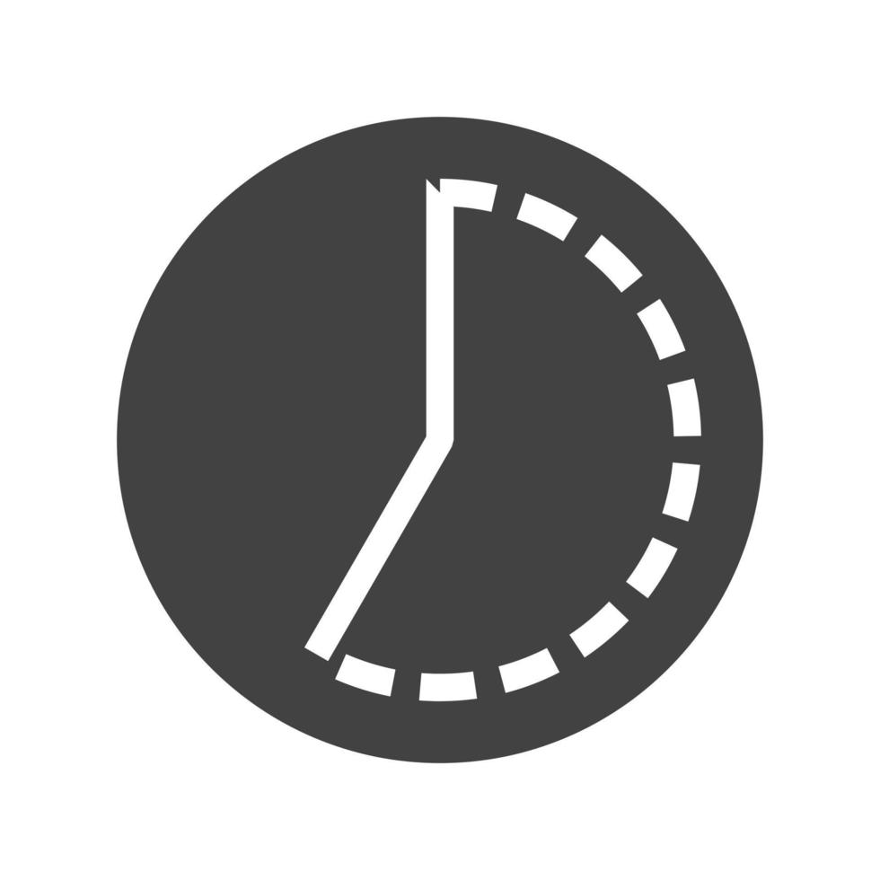icona nera del glifo timelapse vettore
