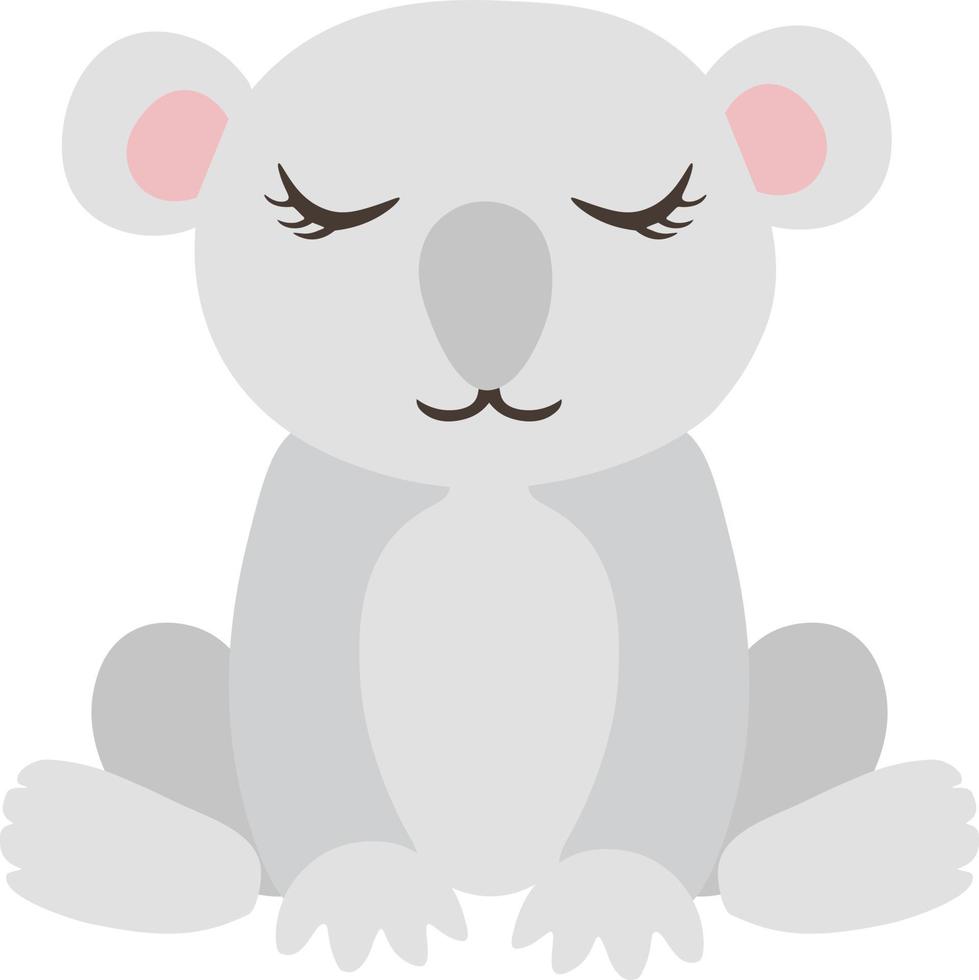 clipart animale tropicale carino koala safari vettore