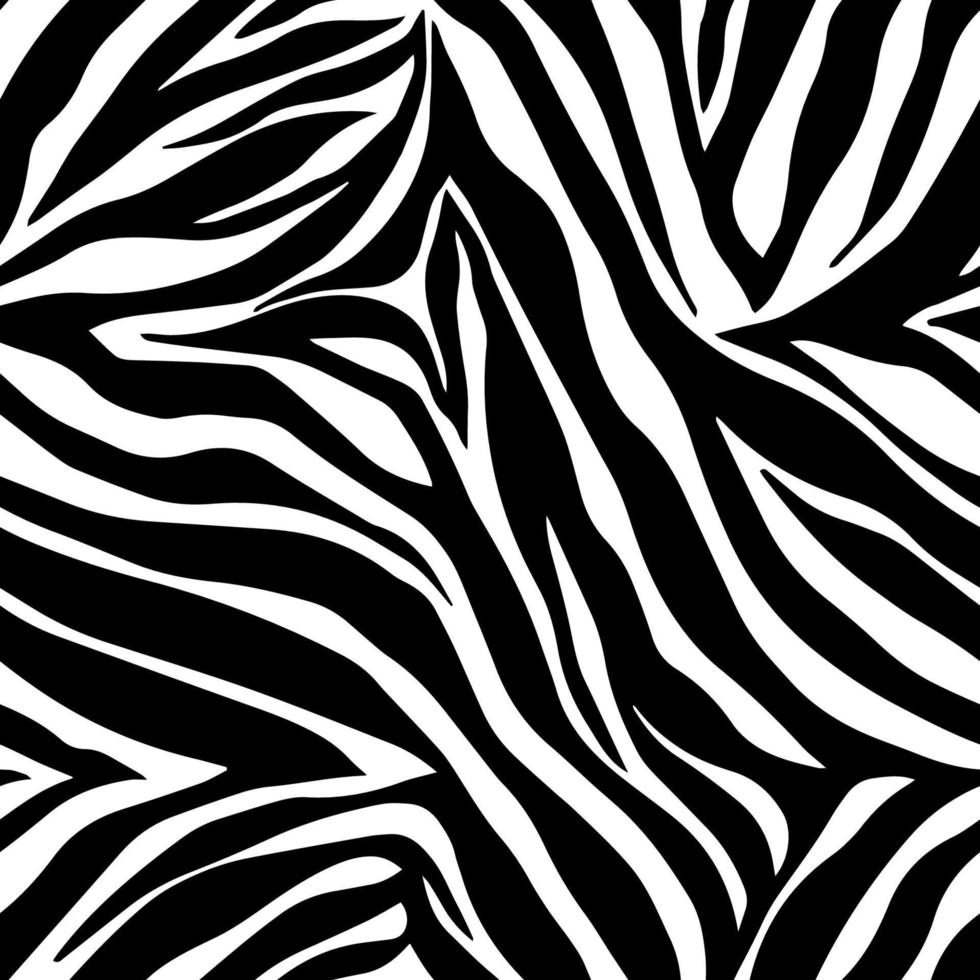 stampa animalier vettoriale. ornamento zebrato. modello senza cuciture vettore