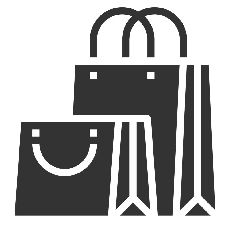 icona dello shopping simbolo vettore design semplice per l'utilizzo in grafica web report logo infografica