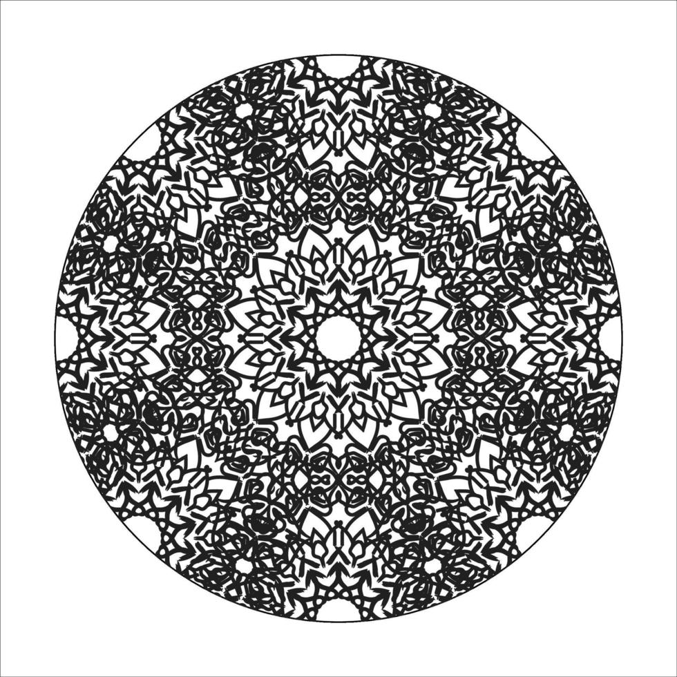 mandala disegnato a mano. decorazione in ornamento etnico orientale doodle. vettore