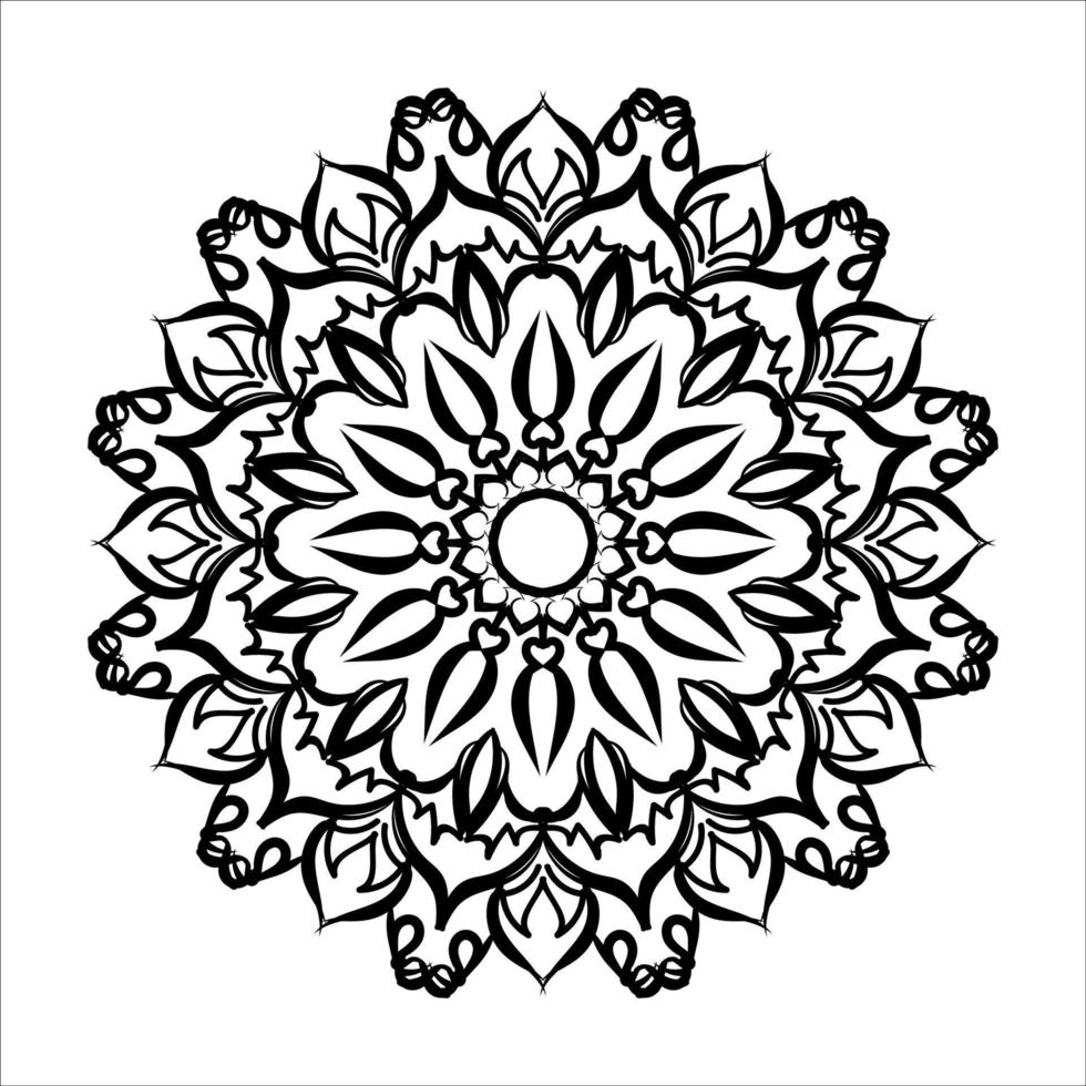 mandala disegnato a mano. decorazione in ornamento etnico orientale doodle. vettore