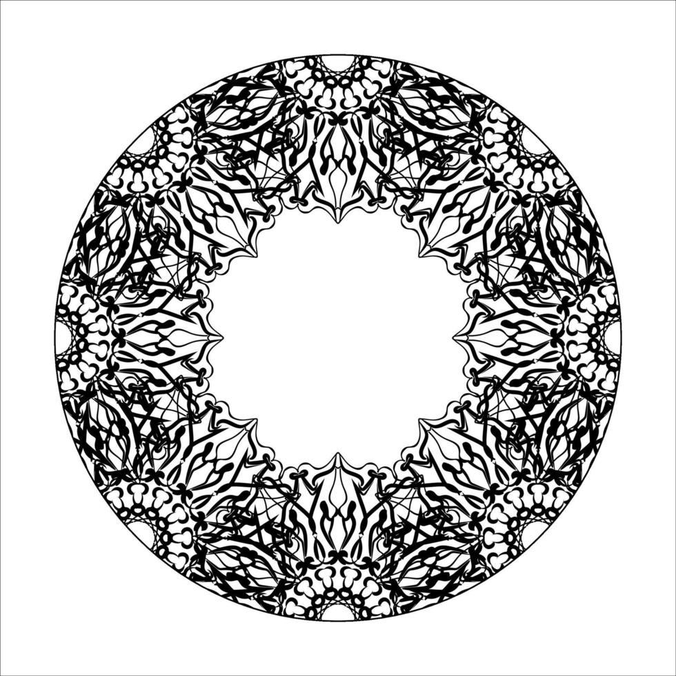 mandala disegnato a mano. decorazione in ornamento etnico orientale doodle. vettore