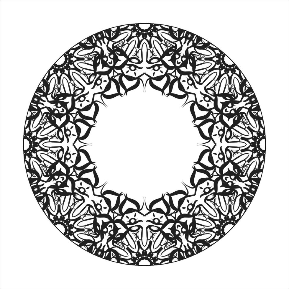 mandala disegnato a mano. decorazione in ornamento etnico orientale doodle. vettore