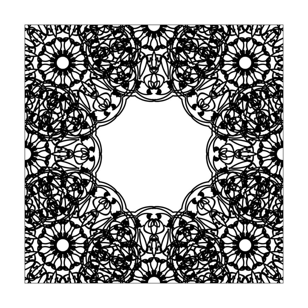 mandala disegnato a mano. decorazione in ornamento etnico orientale doodle. vettore