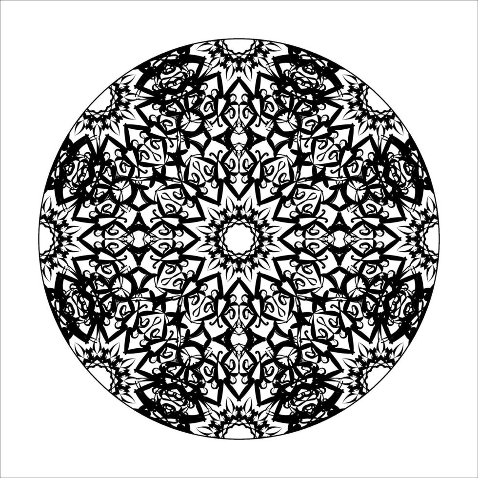 mandala disegnato a mano. decorazione in ornamento etnico orientale doodle. vettore