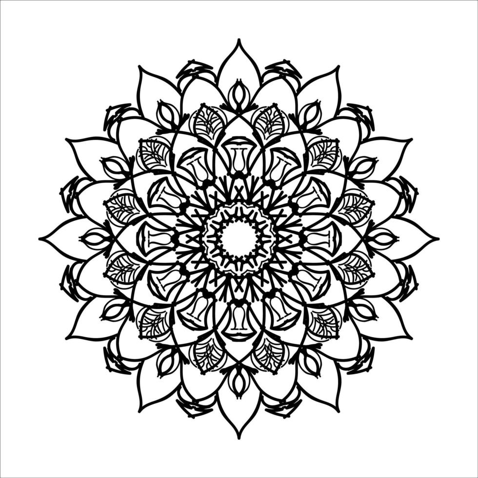 mandala disegnato a mano. decorazione in ornamento etnico orientale doodle. vettore