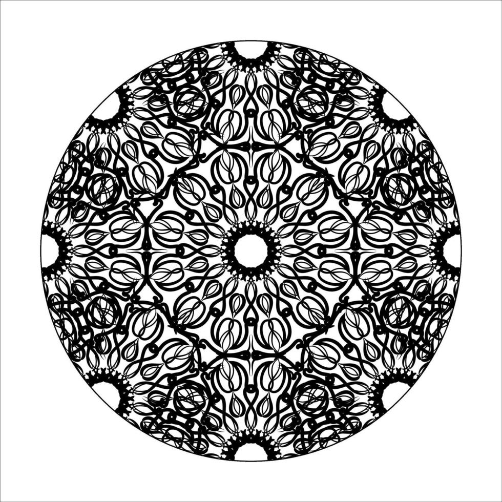 mandala disegnato a mano. decorazione in ornamento etnico orientale doodle. vettore