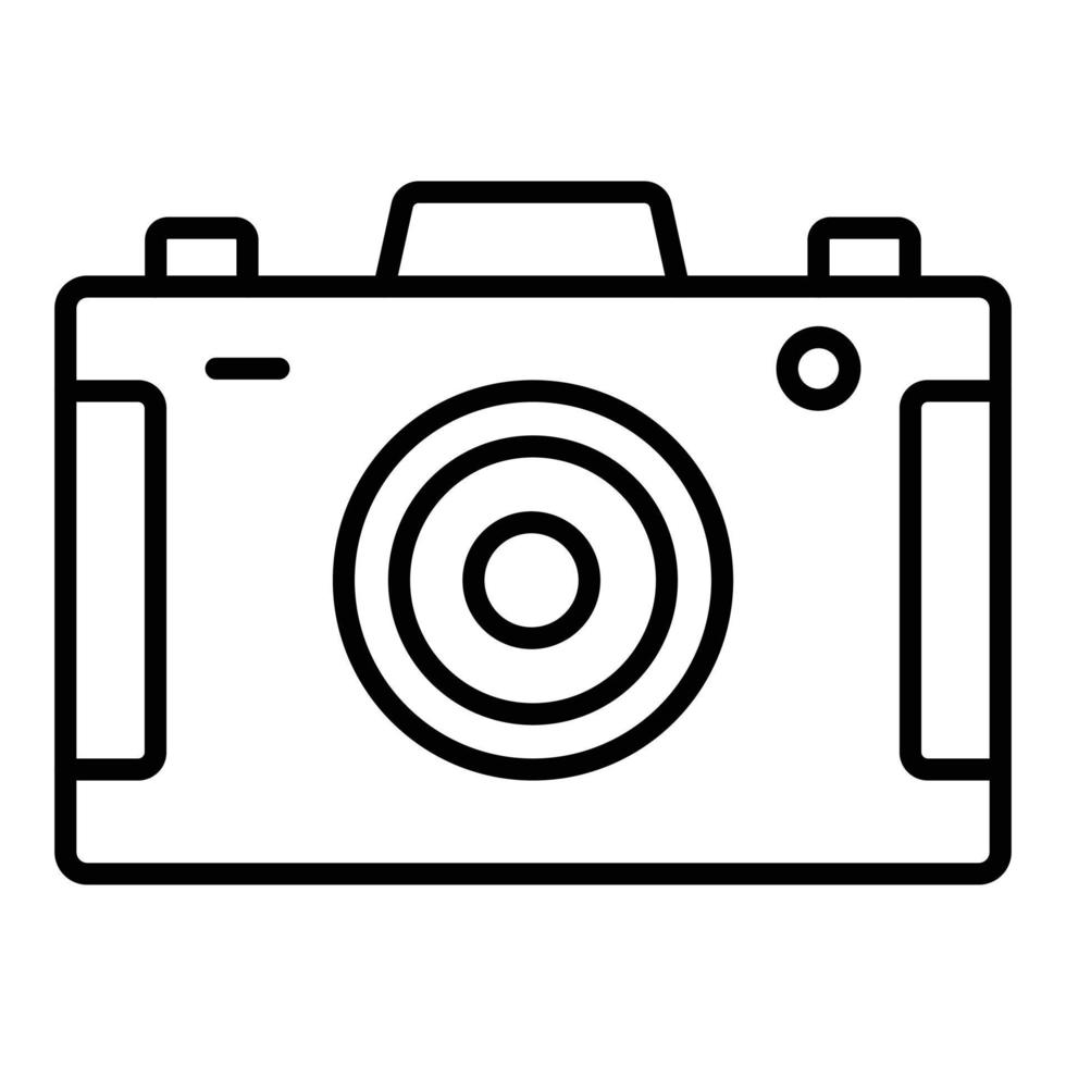 stile icona fotocamera avanzato vettore