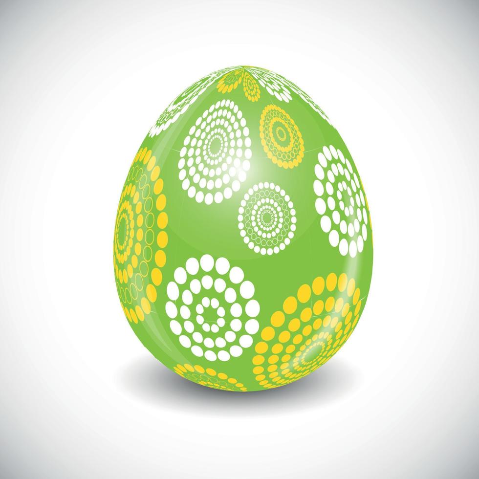 bella illustrazione vettoriale di uovo di Pasqua