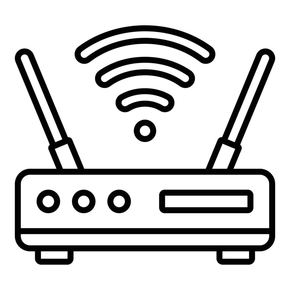 stile icona router wifi vettore