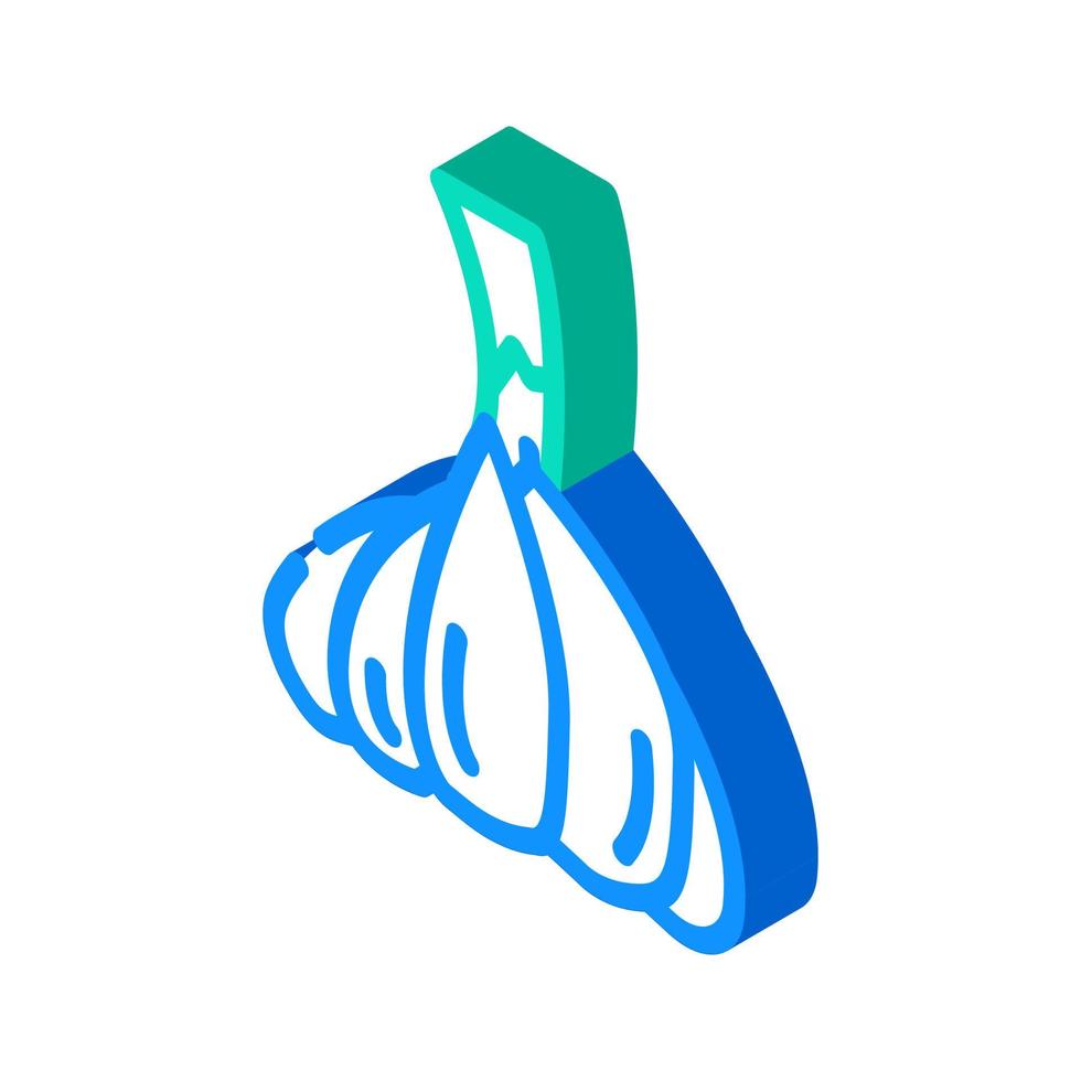 illustrazione vettoriale dell'icona isometrica della testa d'aglio