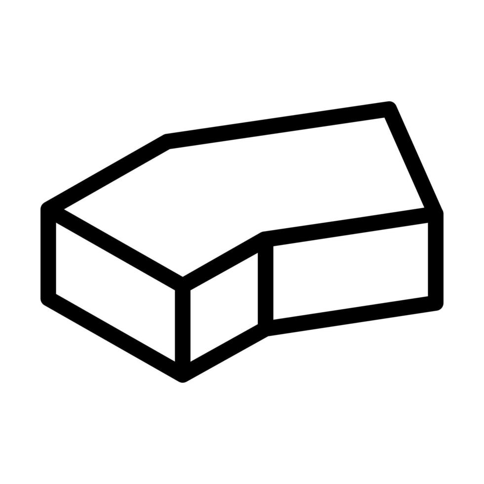 mattone di fronte per l'illustrazione vettoriale dell'icona della linea di costruzione