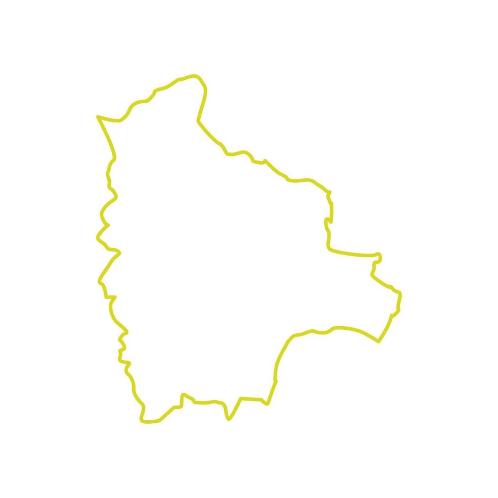 Mappa dell'Iraq illustrata su sfondo bianco vettore