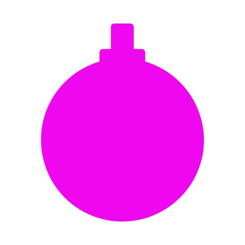 palla di Natale illustrata su sfondo bianco vettore